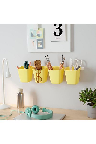 IKEA Sunnersta Cap - Μπουκέτο και Οργανωτής, Ανοιχτό Κίτρινο, 12x11 cm