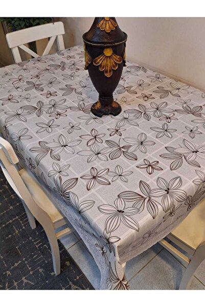 Başak Ev Tekstili 120x150 Patterned Wipeable Non-slip BasePvcOilcloth - Ready Table Cloth