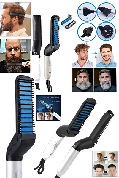 Genel Markalar Günlük Seyehata Uygun Erkeklere Özel Sakal Ve Saç Düzleştirici...