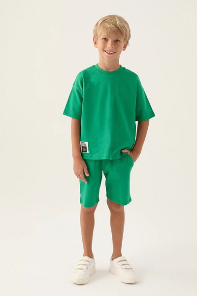 ROLY POLY CYCLING NECK HALF SLEEVE 100% COTTON BOY'S GARSON BOY SHORTS SET