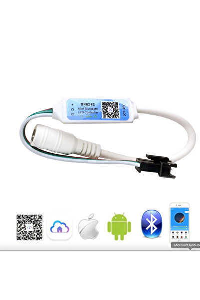 AKAN GRUP Sp621e Mini Bluetooth Argb Pixel Led Kontrol - Led Kontrol Modülü - Adreslenebilir