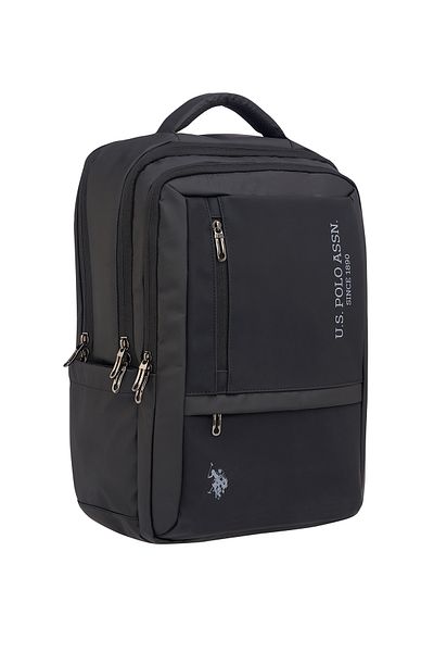 U.S. Polo Assn. US Polo Assn 24485 UNISEX SCHOOL BACKPACK TABLET COMPARTMENT LAPTOP BAG BLACK