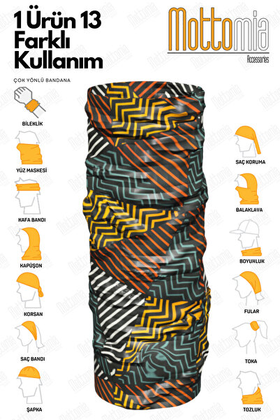 mottomia باندانا من قماش الفيسكوز ذو الطابع العرقي عالي الجودة (الموديل: عرقي)