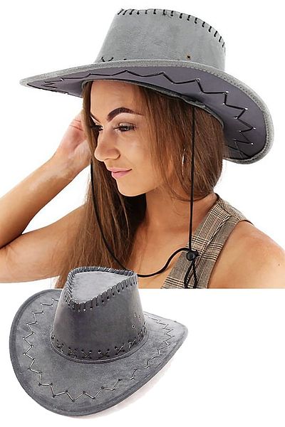 Parti dolabı Suede Color Cowboy Hat Adult Children's Party Hat April 23 Leisure Costume Accessory