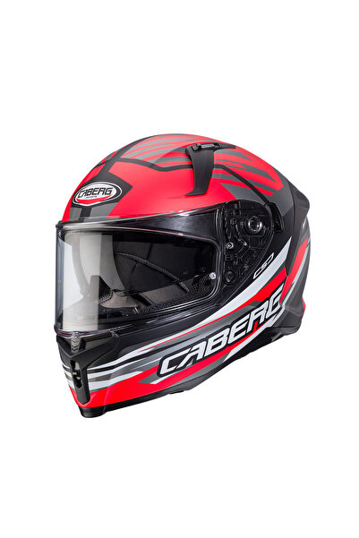 Caberg AVALON X KIRA MAT BLK-GREY-RED FLUO Uyumlu