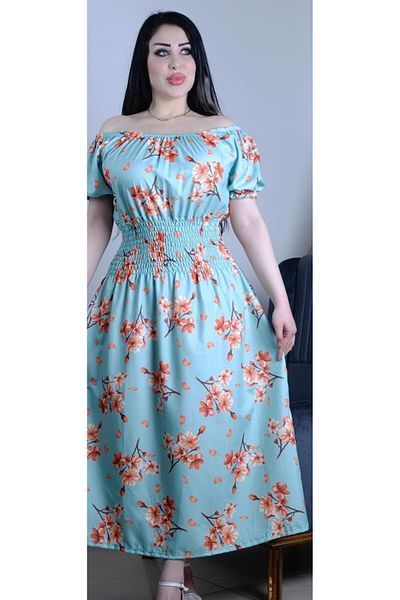 Butik Women's Plus Size Spring Enthusiasm Floral Dress