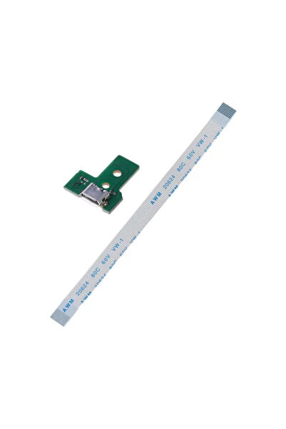AREN BİLİŞİM Ps4 Uyumlu kol şarj soketi (JDS-030) + 12 Pin flex