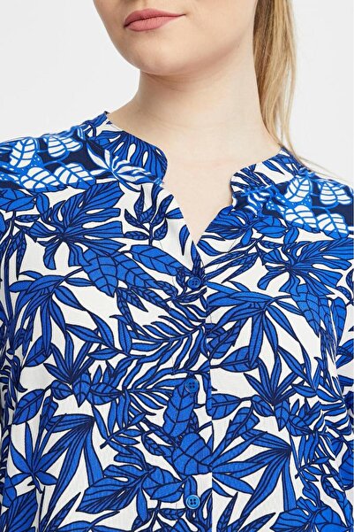 LİKAPA Rochie cămașă din viscoză - cu mânecă lungă și model șal