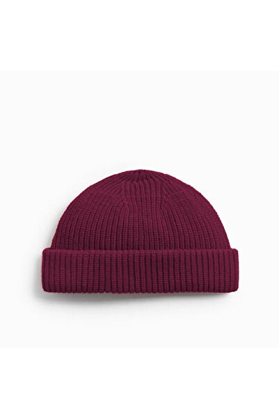 Style Обикновена бордо нова къса шапка