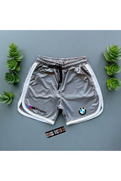 NewCabin New Season Trend Honeycomb Fabric Mpower Printed Slim Fit Summer Shorts 2 Pieces