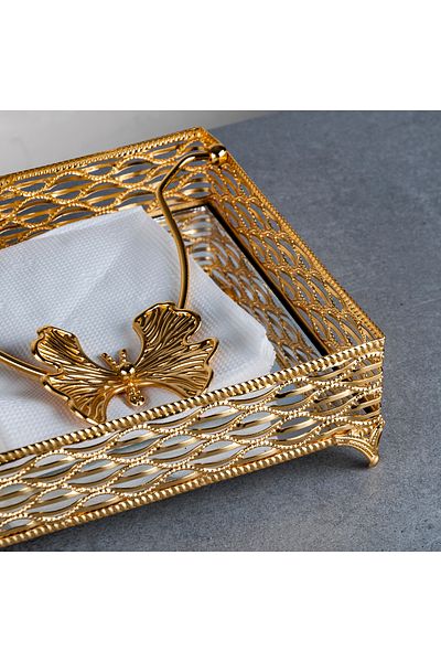 Hinora Θήκη για χαρτοπετσέτα Nil Butterfly Square 18x18 cm