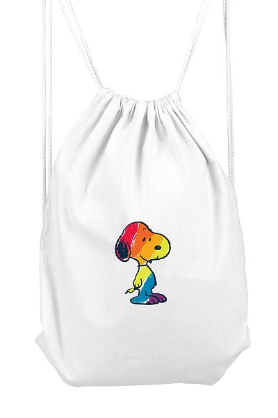 herotasarım Αθλητικό σακίδιο πλάτης Snoopy Rainbow - BLL4518