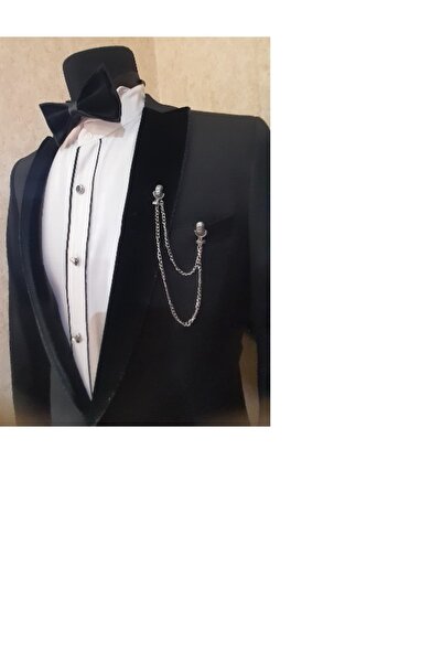 YAĞMUR SANAT TASARIM DAMALIK ZİNCİRLİ METAL ROZET