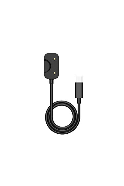 NANOSPACE Samsung Galaxy Fit 3 SM-R390 İle Uyumlu Siyah Type-C Şarj Kablosu
