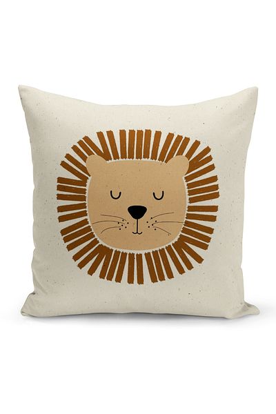 Bertille Home Child Baby Double Sided Digital Printed 4-Piece Throw Pillow Case Set (Kids Children Cushion Cover)