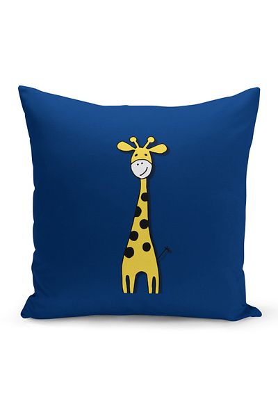 Bertille Home Set de 4 huse de pernă pentru copii, imprimate digital pe două fețe (husă de pernă pentru copii)