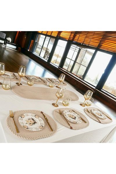 cott land 6 Τεμάχια Αμερικάνικης Σέρβις Supla Lux Παντρική Πιάτα
