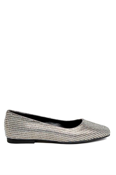 MİSS PARK MODA PM38 K2031 Women's Ballerinas Platinum