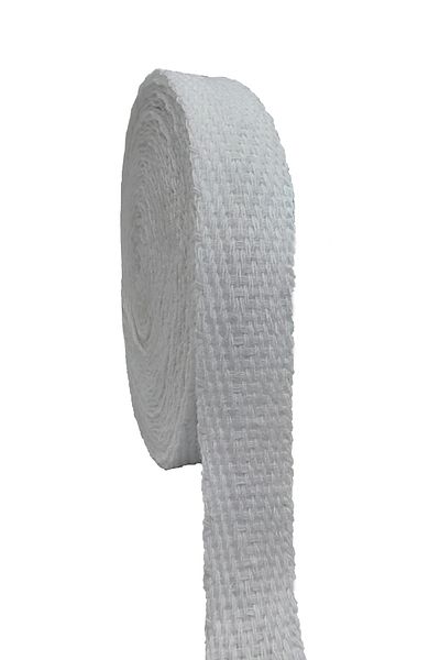 U5 FASHION 20 Meters Length 1 Centimeter Width Herringbone Extrafor White Narrow Woven Strip