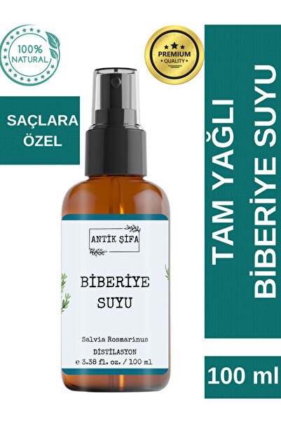Antik Şifa Biberiye Suyu 100 ml - %100 Saf Seyreltilmemiş Doğal Biberiye Hidr...