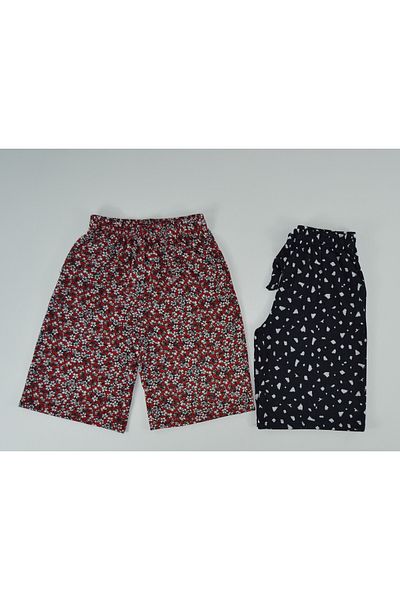 Kidiba Girl's 2-Piece Helen Patterned Accessory with Cord 5-16 Years Capri