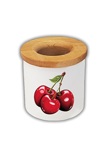 lili hediyelik Cutie pentru creion cu imprimeu cireșe