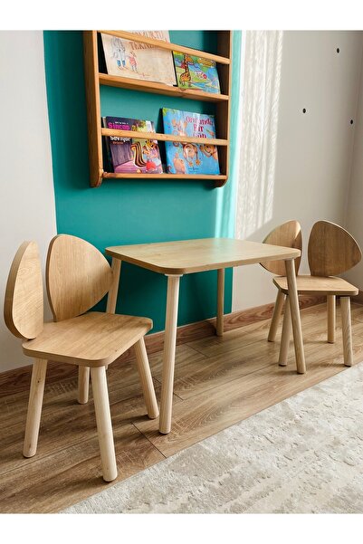 Adenwoodart Montessori Aktivite Ve Etkinlik Yaz - Sil Oyun Masa Sandalye 1 Masa 2 Sandalye Mickey Kulak