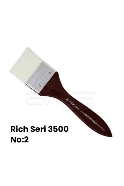 Rich 3500 Series No:2 Συνθετική βούρτσα δαπέδου με λαβή Claret Red