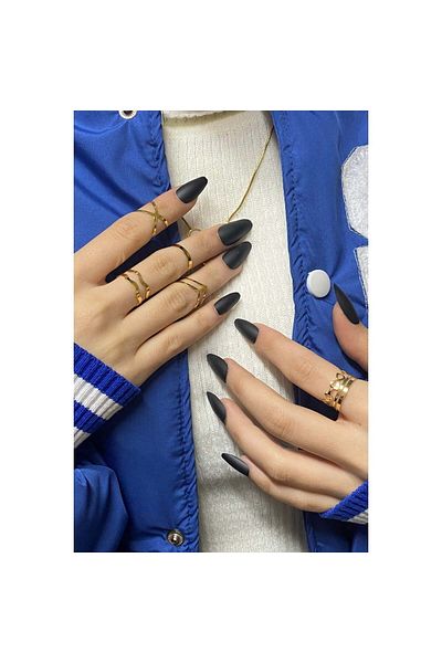 Aurora Jewellery Gold Color Mixed Combination Joint Ring Set
