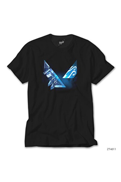 Butik Μαύρο μπλουζάκι με λογότυπο Valorant Jett