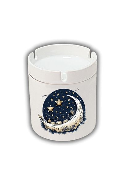 lili hediyelik Scrumieră cu imprimeu Night Moon and Stars