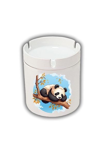 lili hediyelik Τασάκι με τυπωμένο Panda ξαπλωμένο στο κλαδί