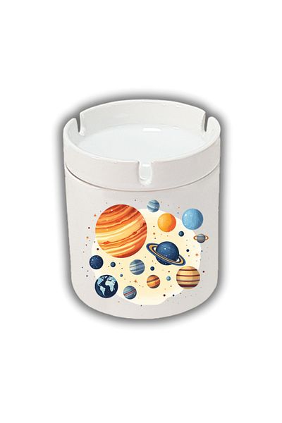 lili hediyelik Karma Planet Printed Ashtray Ash Tray