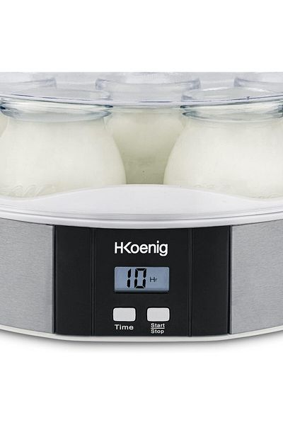 H.Koenig 2.4 Liter Stainless Steel Yogurt Making Machine - Yogurt Maker