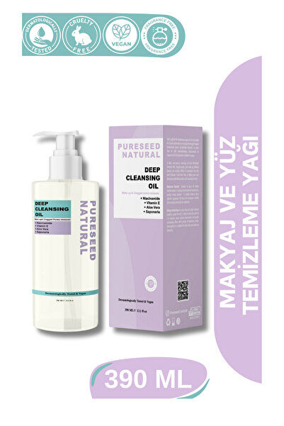 PURESEED NATURAL Derinlemesine Yüz ve Makyaj Temizleme Yağı - - 390 ml
