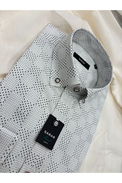 Sarar ΠΟΥΚΑΜΙΣΟ ΥΦΑΣΜΕΝΟ ΚΛΑΣΙΚΟ SLIM FIT