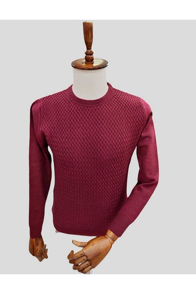Sarar Patterned O Neck Interview Sweater