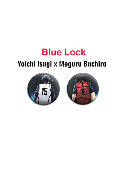Akumastik Blue Lock Yoichi x Bachira Set de 2 bucăți de insigne - Set de insi...