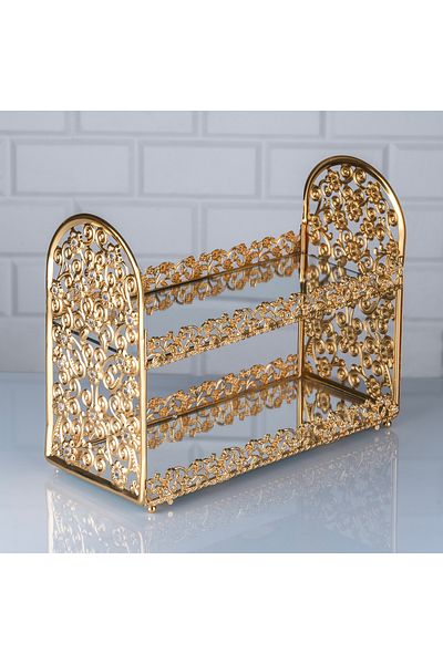 Hinora Διαμαντένια 2 ορόφων Pearl Rack Organizer 14x24x30cm
