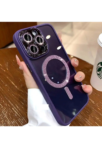 dipdepo APPLE İphone 14 PRO MAX Kamera Lens Korumalı  Magsafe Shine ParıltI  ...