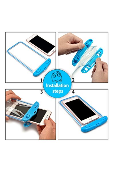 Boldy Su Geçirmez Telefon Kılıfı Koruyucu Telefon Kılıfı Waterproof Telefon Kılıfı Sualtı Telefon Kılıfı
