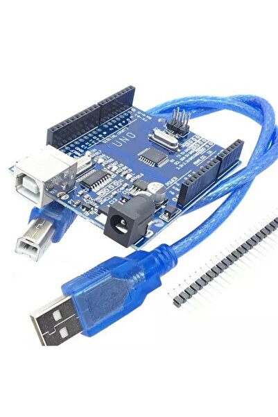 Arduino Uno R3 Geliştirilmiş Ch340 Chip - Klon (USB KABLO DAHİL)