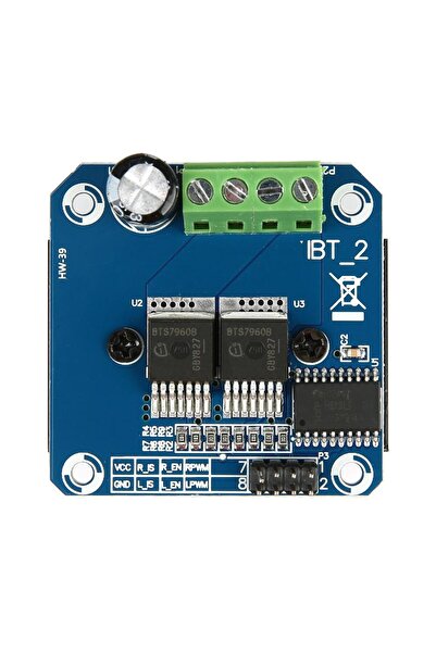 TLS Robotik Bts7960b 43 Amper Yüksek Güçlü Motor Sürücü Kartı