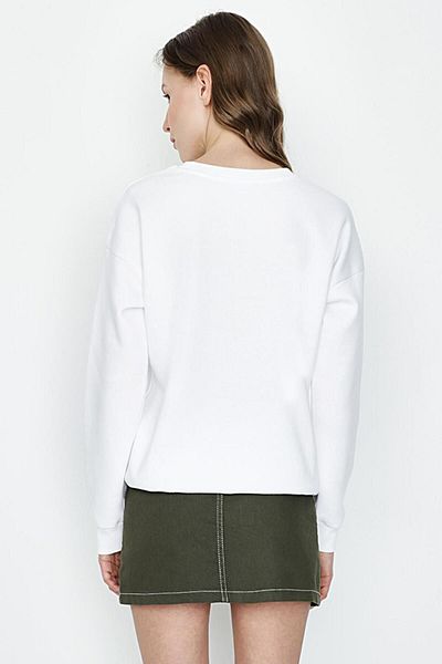 Select Moda Women's Khaki Contrast Stitched Mini Skirt