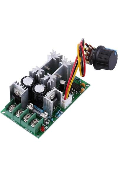 TLS Robotik 20A DC 10-60V PWM Motor Hız Kontrol Anahtarı Yüksek Güç Hız Kartı...