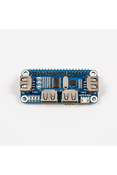 Raspberry Pi 4 Portlu USB HUB HAT (Raspberry Pi için)
