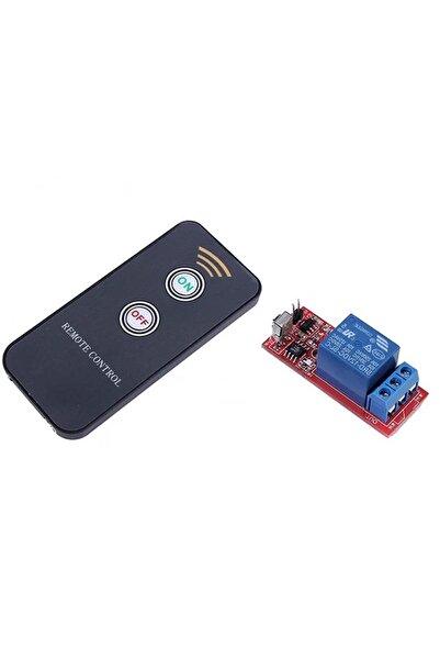 TLS Robotik 12V 1 Kanallı IR Uzaktan Kumandalı Röle Modülü