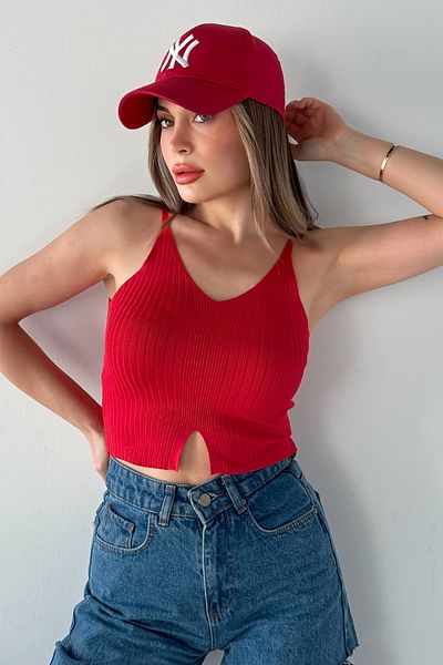 MODAGEN Női pántos kötöttáru Crop Body