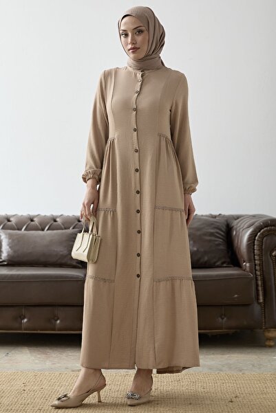 InStyle Φόρεμα Ayrobin με κορδόνια - Μπεζ