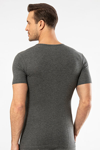 Cacharel 1601 Erkek Termal Kısa Kol Bisiklet Yaka T-shirt